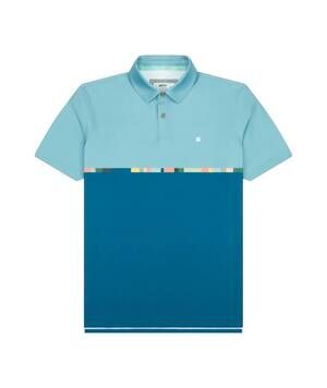 NEW JETTY men's bunker polo shirt in blue
